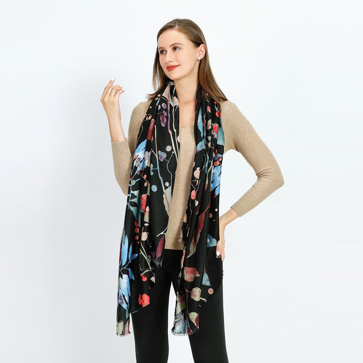 Leaves And Braches Print Scarf