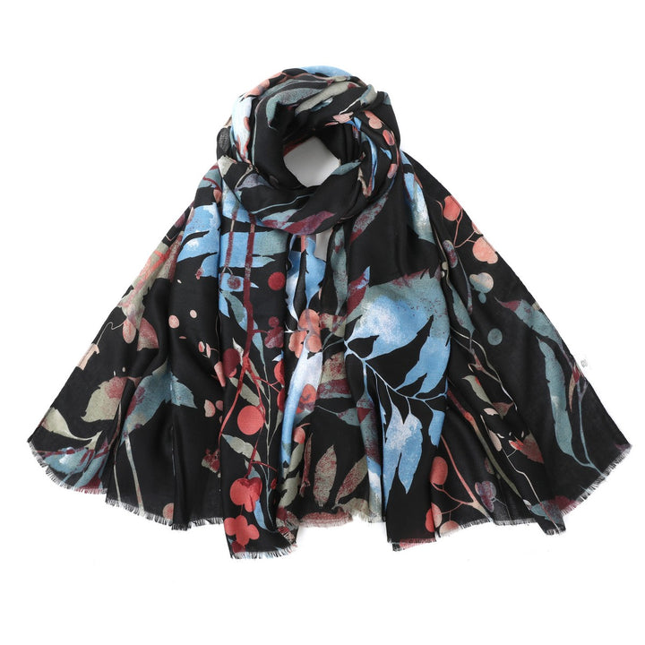 Leaves And Braches Print Scarf