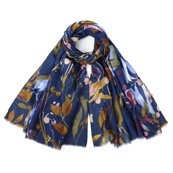 Leaves And Braches Print Scarf