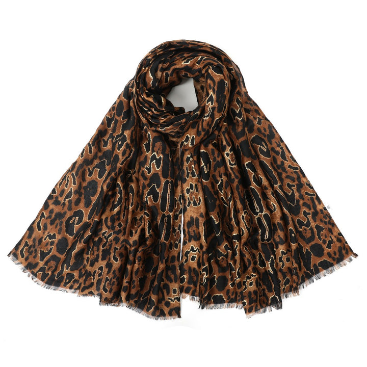 Tiger Print Effect Scarf