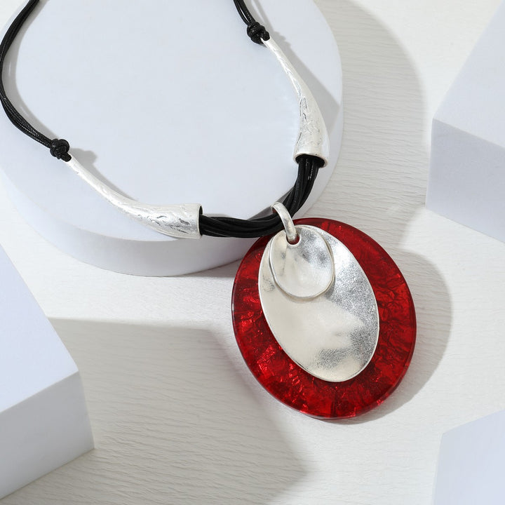 Raisin Circle Pendant Necklace