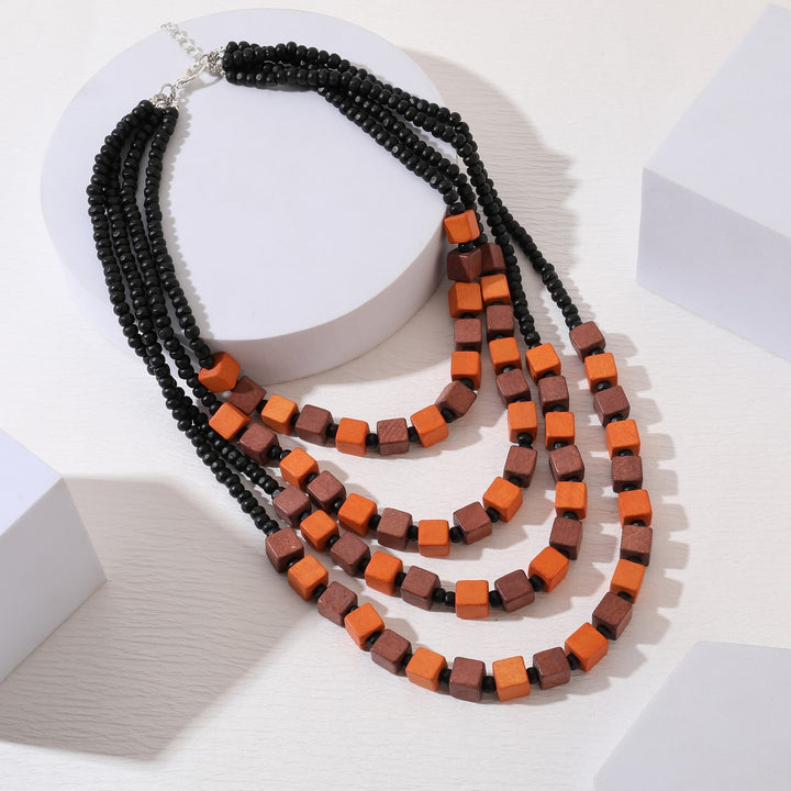 Beads In A Row Necklace