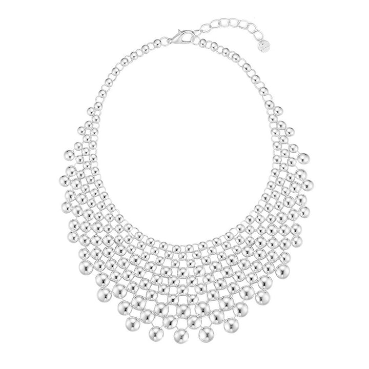 Beaded Mesh Necklace