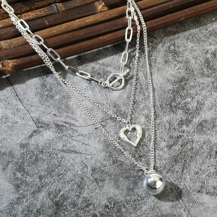 Three Pendants Chain Necklace