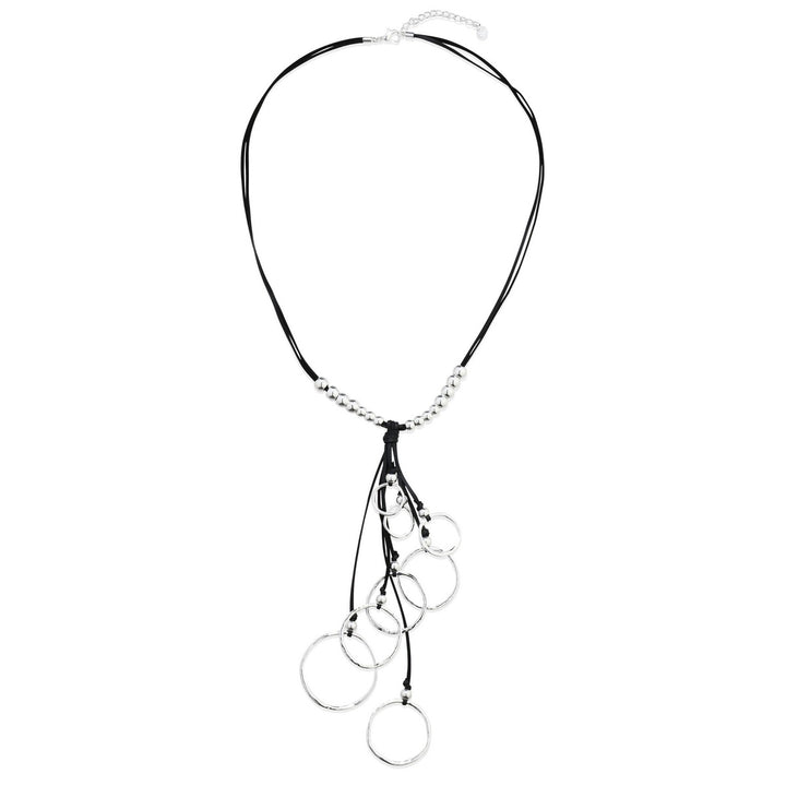 Multiple Circle Dangling Necklace