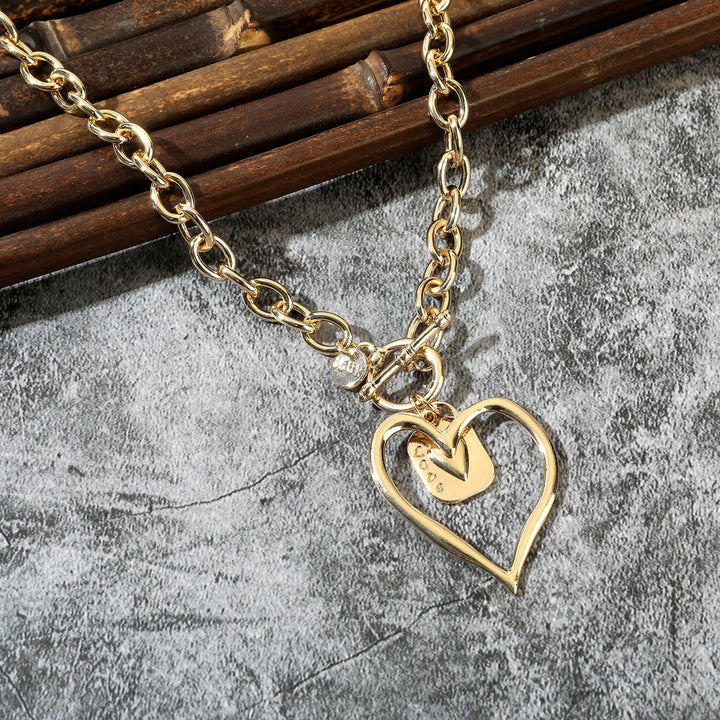 Big Hallow Heart Necklace