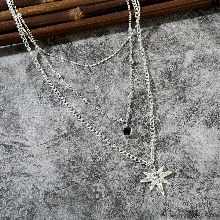 Dangling Shiny Star Pendant Necklace