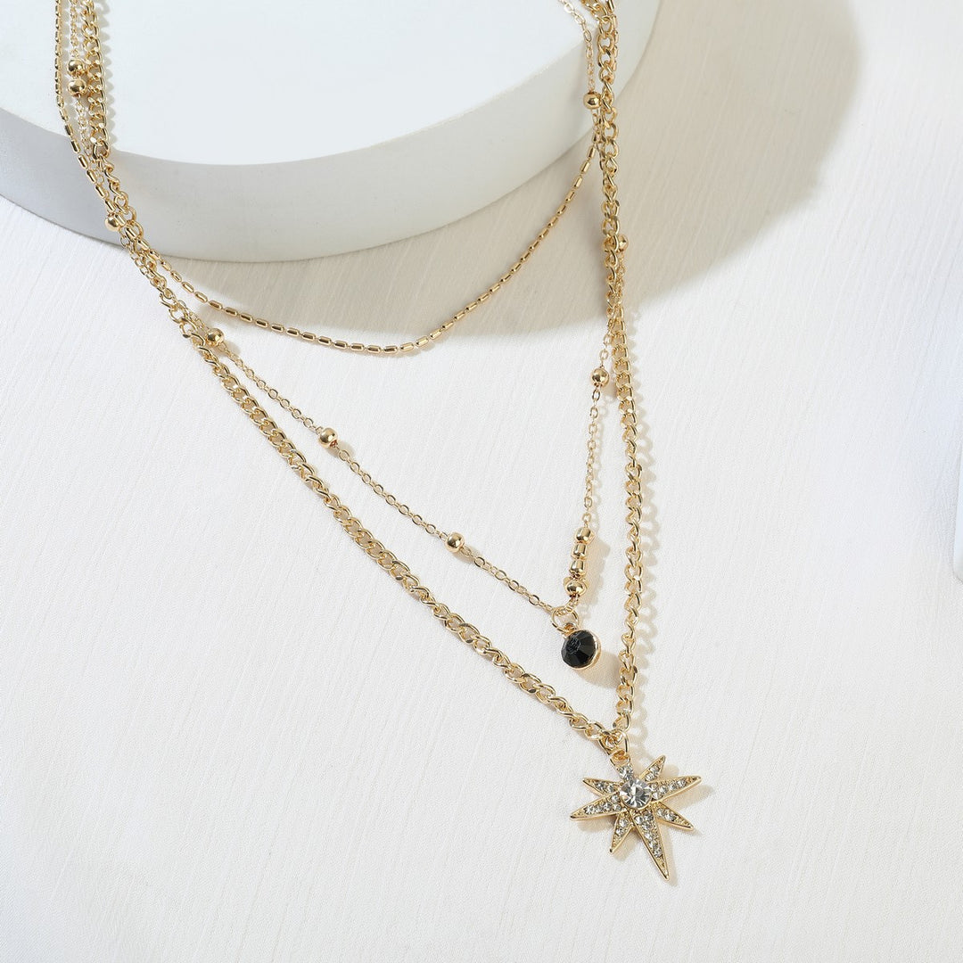 Dangling Shiny Star Pendant Necklace