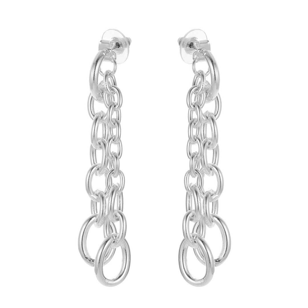 Double Dangling Chain Earrings