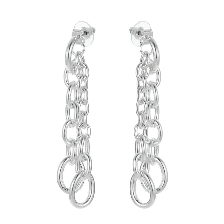 Double Dangling Chain Earrings