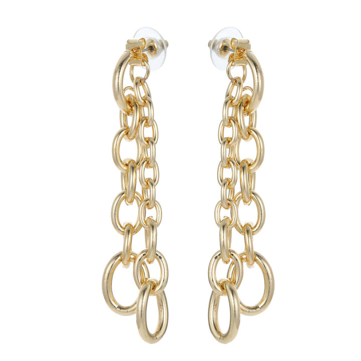 Double Dangling Chain Earrings