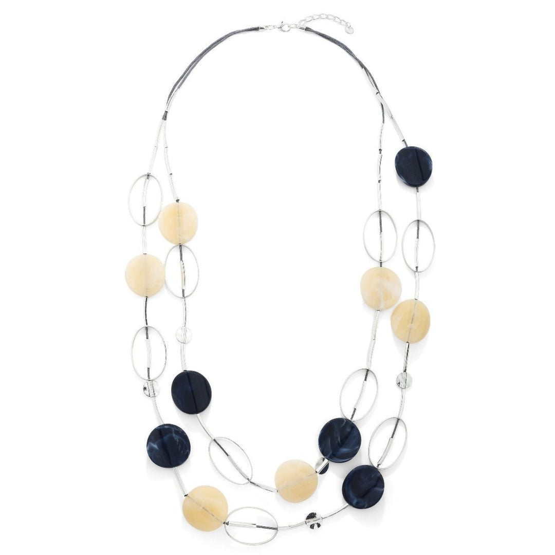 Hallow Ovals And Circles Necklace